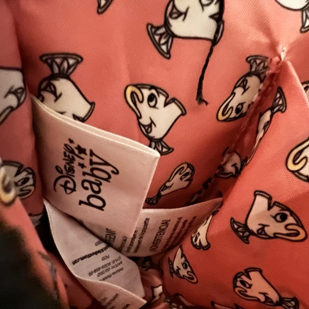 Petunia Pickle Bottom Disney Beauty and the Beast Wander Stroller Caddy - Picture 10 of 11